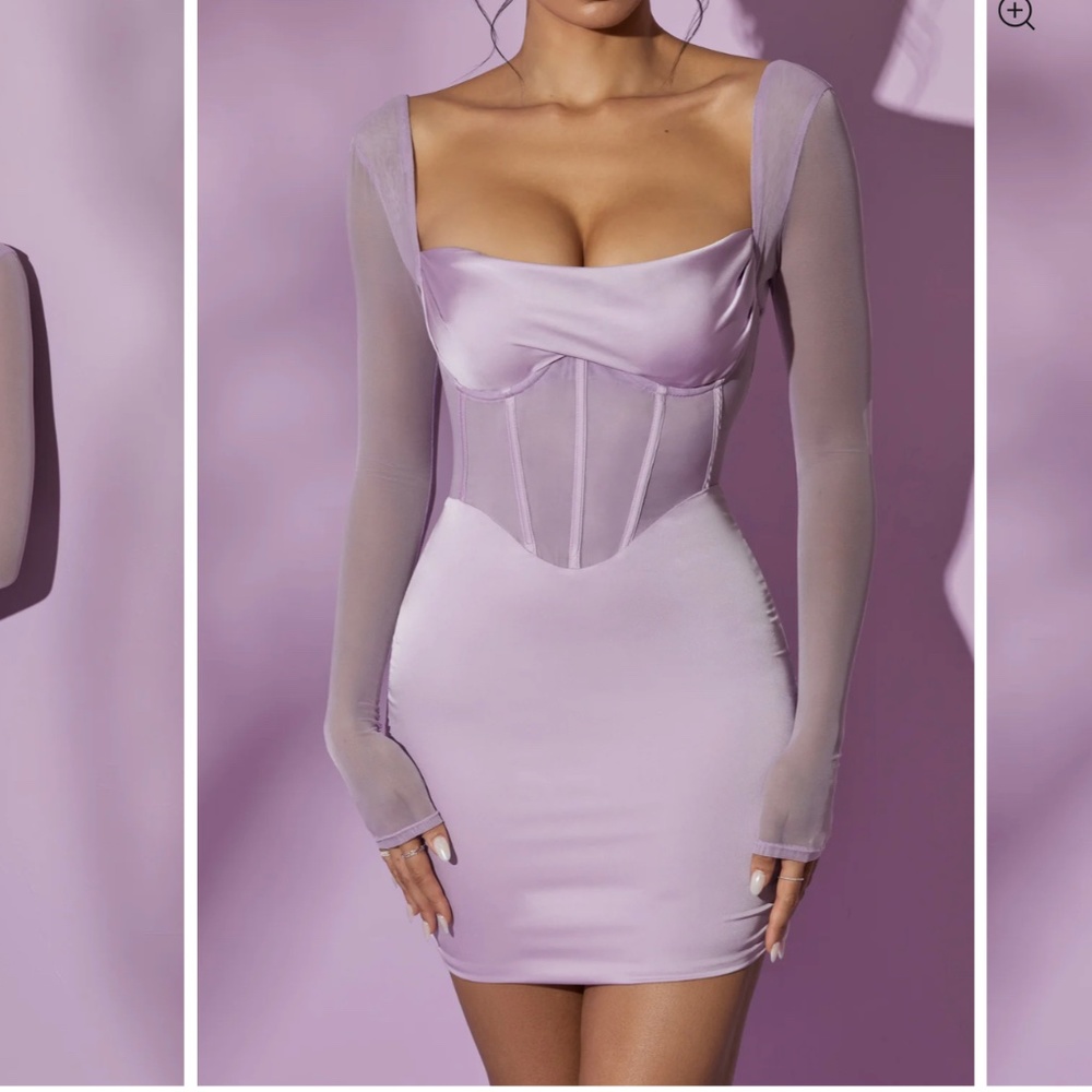 Oh Polly Light Purple Mini Dress